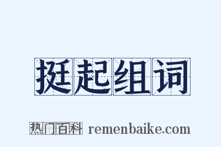 挺起组词是什么意思的图片